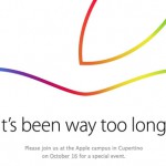 Appleが10月16日にスペシャルイベントを開催することを発表。